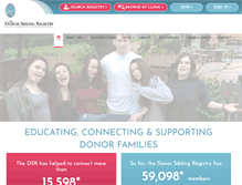 Tablet Screenshot of donorsiblingregistry.com